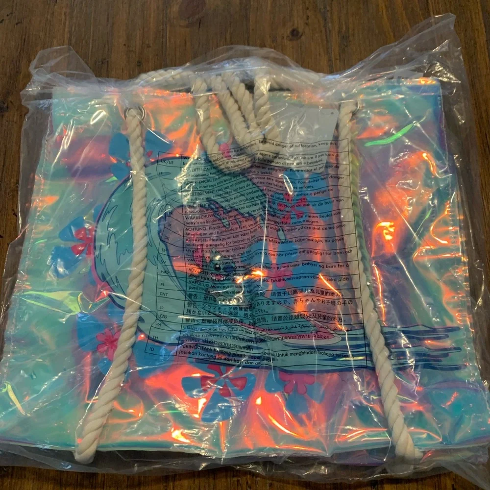 - DIsney Parks Stitch Beach Tote 16" x 14 - Picture 4 of 4